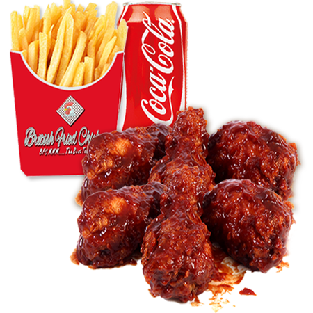 6 BBQ Wings Meal